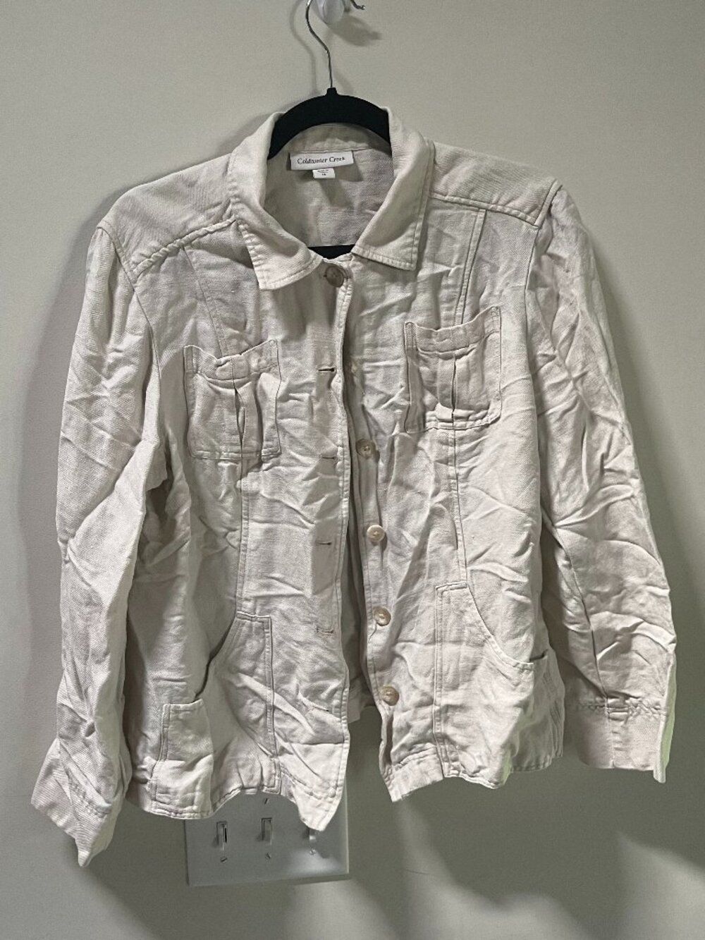 Coldwater Creek Size 14 White Jacket